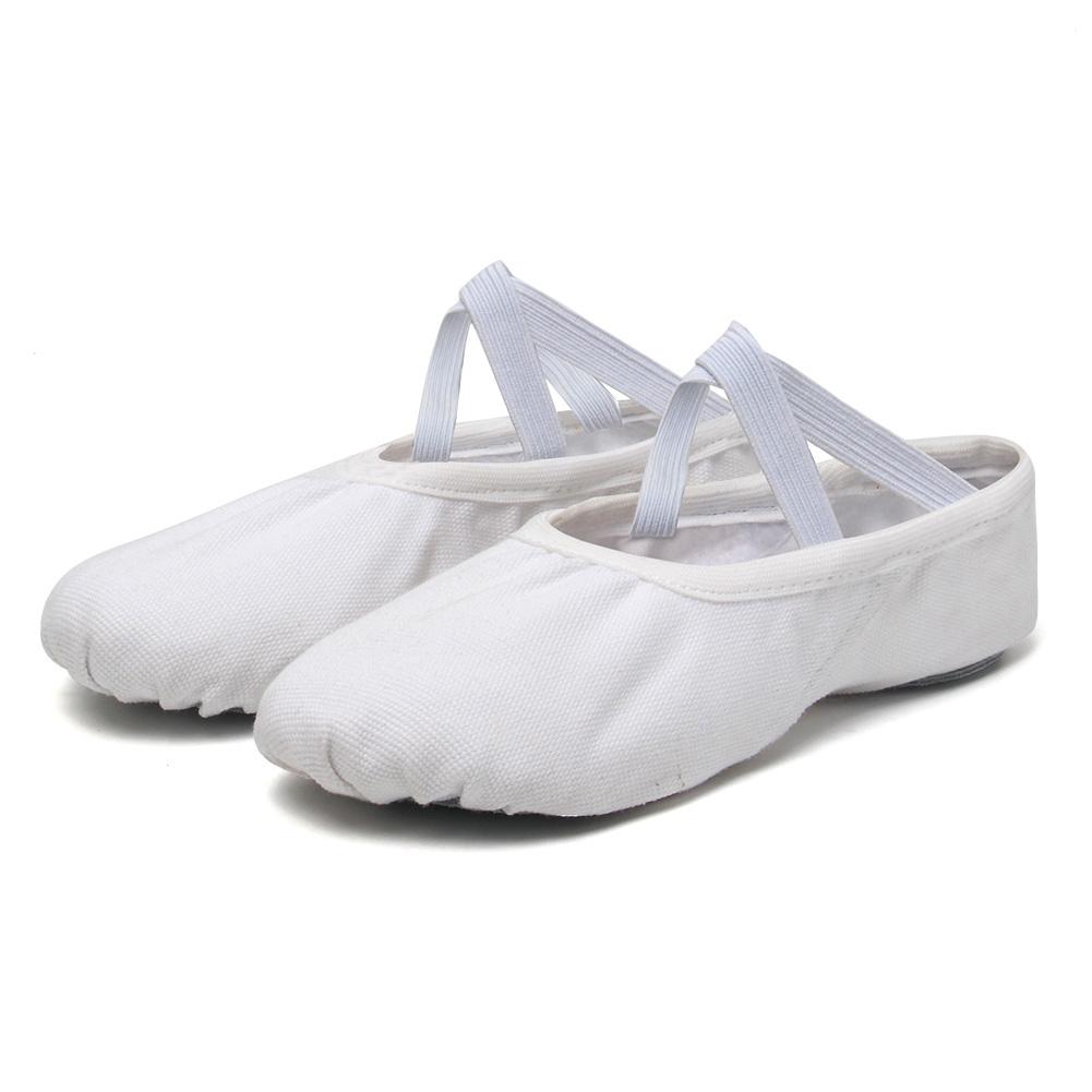Chaussures de Ballet en toile à semelle souple pour filles, pantoufles de danse, chaussures de ballerine pour enfants, chaussures de danse pour femmes