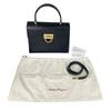 2WAYShoulder Bag Gancini Handbag Leather Black Women Used
