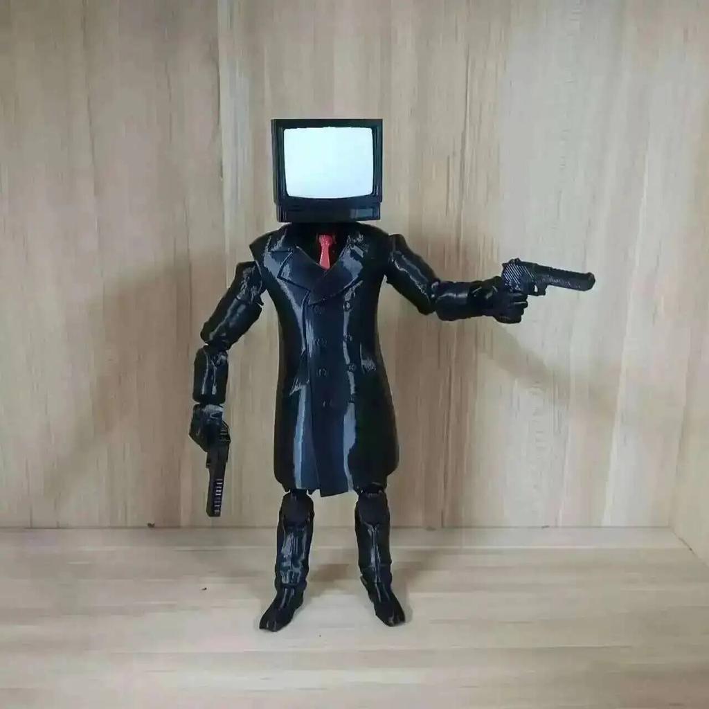 Skibidi Toilet 3d Articulated Toy Skibidi Toilet Dummy 13 Drillman Drill Man Figure Articulated Skibidi Toilet Figure TV Man Toy