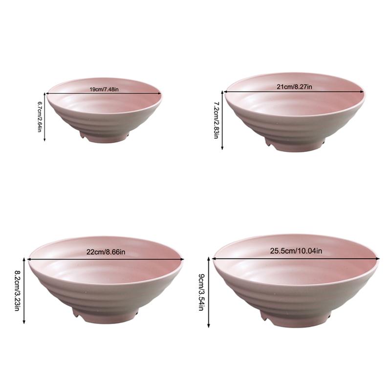 7-10Inch Unbreakable Japanese Ramen Bowl Noodles Cereal Soup Salads Bowl Kitchen & Dining Tableware For Microwave And Dishwasher