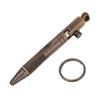 Mini Quick Release Ballpoint Pen Brass Pocket Compact Pen with Detachable Keychain On Top for