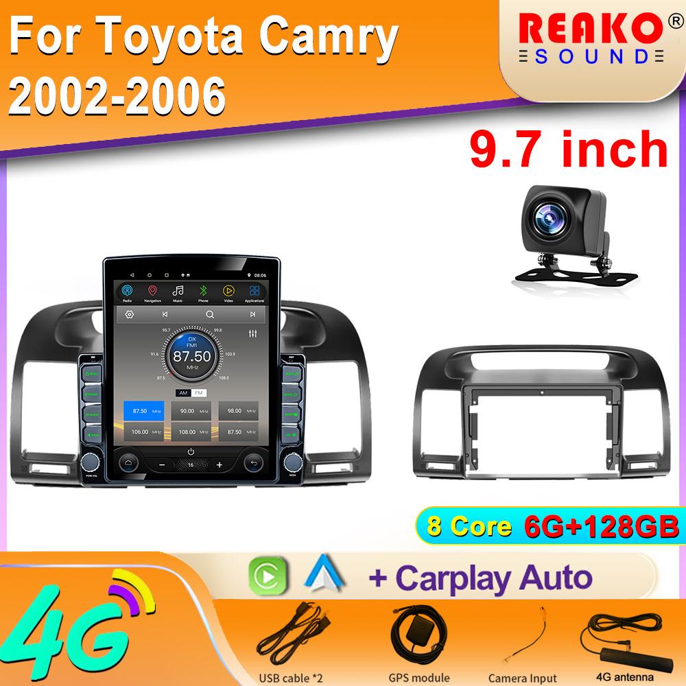 9.7"Android  Car Radio GPS Navigation autoradio multimedia player for Toyota Camry 2002 2003 2006 head unit stereo