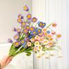 6 Pcs Crochet Flower Bouquet 40cm Artificial Lily of The Valley Handmade Knitted Flowers Crocheted Flower Arrangements for Home Wedding Table Decor