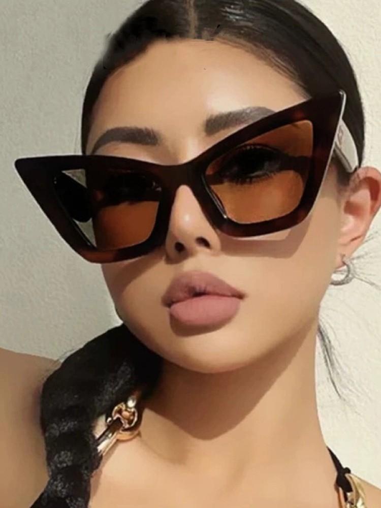 Oversized Cat Eye Classic Sun Glasses Glasses Ladies Designer Style Style Trendy Gradient Eyeglasses Female Vintage Outdoors Shades Oculos De Sol