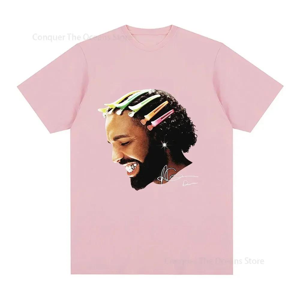 Summer Rapper Drake Graphic Men‘s T-Shirt Women Hip Hop Fashion T Shirts Cotton Casual Tee Oversize Streetwear Short Sleeve