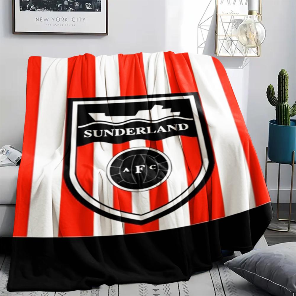 1 stk Sunderland Trykk Flanellteppe, Høy kvalitet Komfortabelt for Alle Årstider, Hjemmeinnredning, Varme og Komfort, Perfekt for Julegaver90