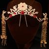Tassel Headband Hanfu Hair Accessories Crowns Tiaras Wedding Party Bridal Headpiece For Xiuhe Dress