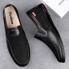 FashionCasual Men Shoes Breathable Hollow Out Men Loafers Shoes Genuine Leather Summer Loafers Man Soft Moccasins Luxury Brand Sandals