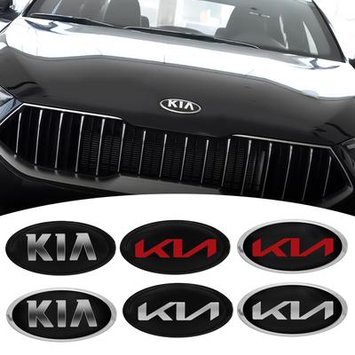 1pcs Car Original Front Radiator Grille Logo Emblem Stickers For Ceed Sportage Cerato Soul Sorento Picanto Optima K5 K3 K2