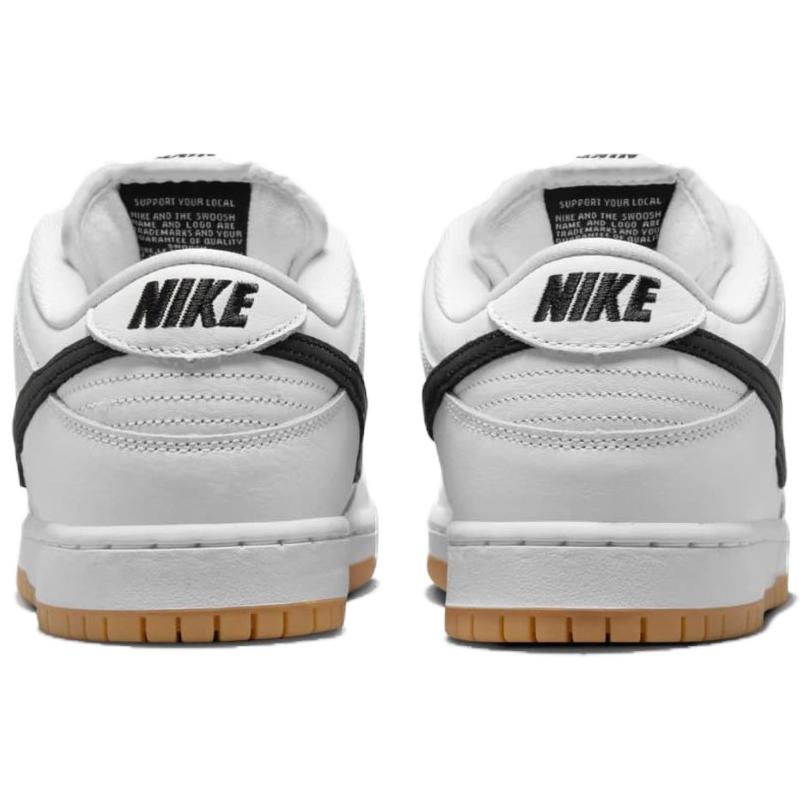 Nike Dunk Low SB White Gum Unisex Sneakers Black Gum-Light-Brown CD2563-101
