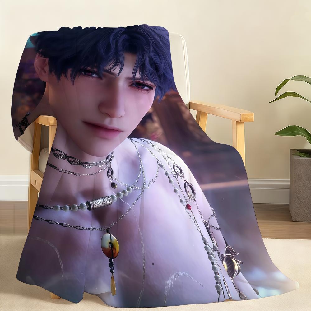 Linger Lust Love and Deepspace Blanket Soft Throw Blanket for Home Bedroom Bed Sofa Picnic Travel Office Rest Cover Blanket Gift