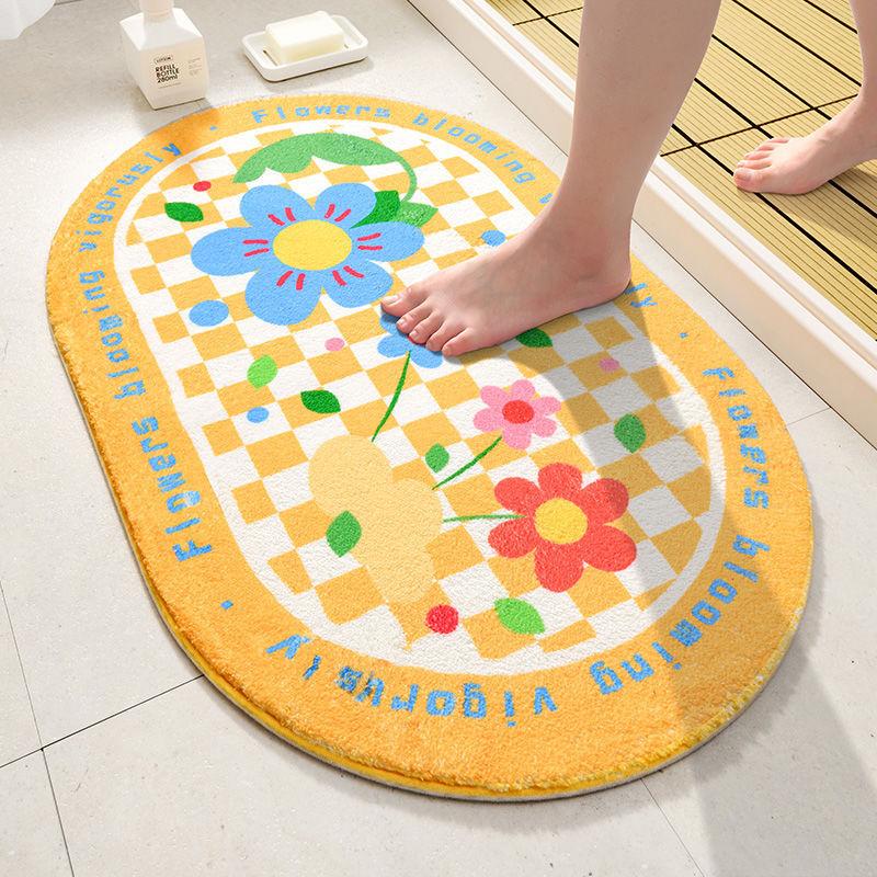 Bath Area Moisture-wicking Mat Bathroom Non-slip Mat Entry Entryway Entry Mat Door Mat Floor Mat Bedroom Carpet Home Mat