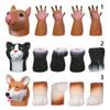 Washable Squirrel Cat Dog random combination Hand Puppet Props Finger Dolls