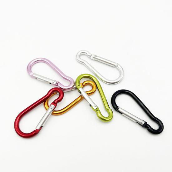 10Pcs Backpack Buckle Strong Load-bearing Gourd-shaped Aluminum Alloy Fast Hanging Key Carabiner Outdoor