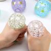 Ball Squeeze Toy Soft TPR Quick Rebound Grape Ball Pinch Toys Stress Relief Sensory Toy Cartoon Penguin Ball Squishes Decompression Toy