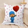 Cartoon Cute P-Pocoyo Cushion Cover Silky Short Plush Double-Sided Printed Pillow Case For Sofa All Seasons Home Decor Gift