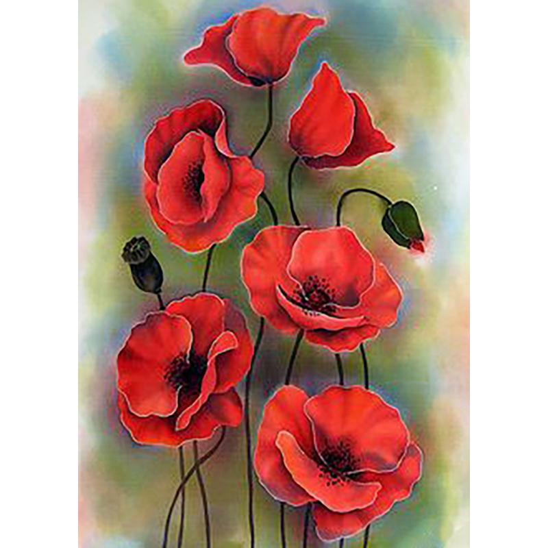 5D DIY Diamond Painting Flower Cross Stitch Kit Art Painting Rhinestone Mosaic Diamond Embroidery Home Decoration Gift