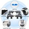 Updated Fridge Stand Mobile Base With Double Pipes 4 Locking Wheel 4 Strong Feet Adjustable Furniture Dolly Washer Dryer Machine.