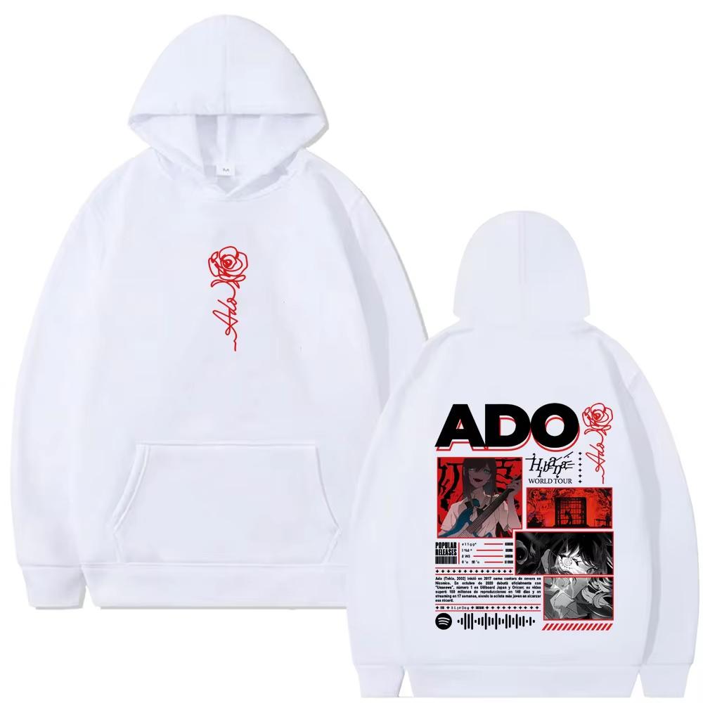 Sweatshirts à capuche en édition limitée Ado Hibana World Tour Hommes Femmes Mode Sweatshirts à capuche Musique Pop Streetwear Style Japonais Sweatshirts à capuche