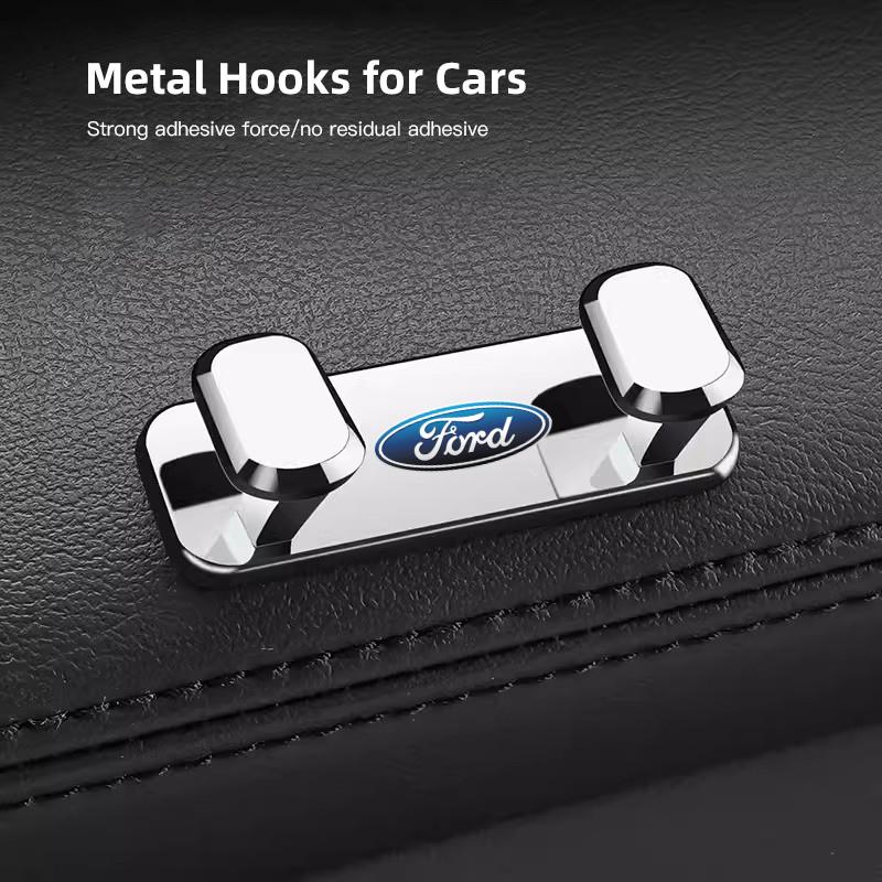Car Zinc Alloy H61 Storage Hooks Interior Organize Tools Accessories For Ford ST Line Focus Mustang Fiesta Puma Ranger Kuga MK7 MAX