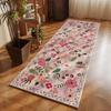 Slaapkamer Tapijtloper Vloerkleed Bedzijde Lange Vloermat Zacht Pluizig Tapijt Bloem Pastorale Stijl Huisdecoratie Vloerkleden voor Woonkamer