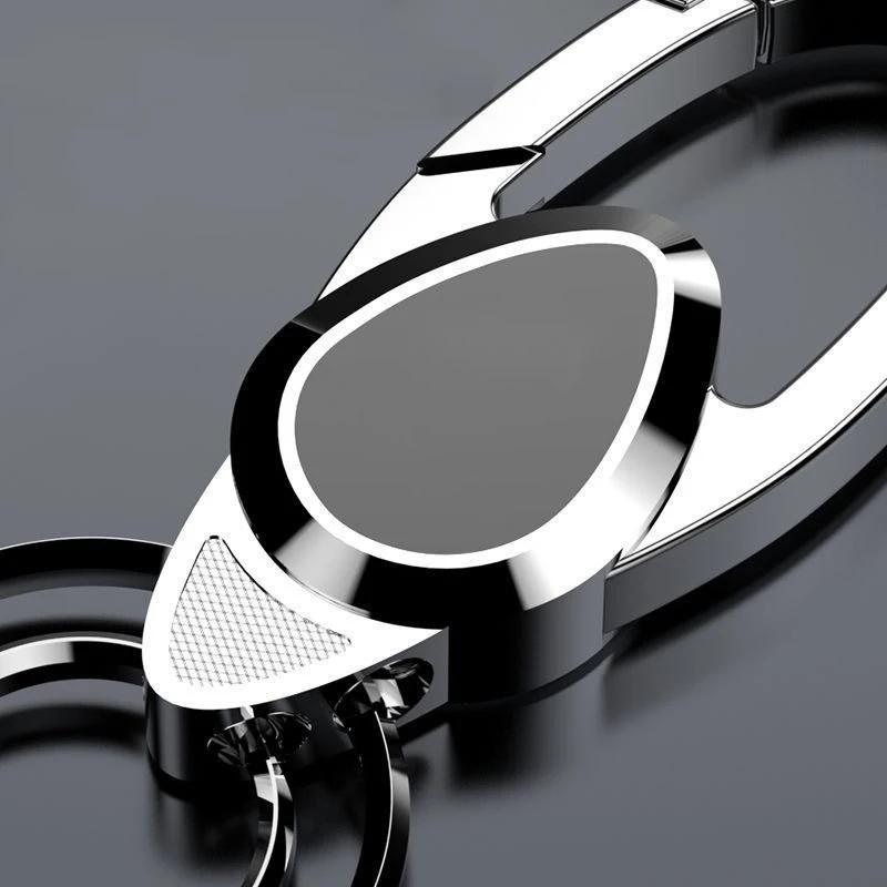 Car Keychain For Volvo XC40 XC60 XC90 S60 S90 V50 V70 V60 Metal Anti-Lost Dual Key Rings Durable Auto Key Holder Accessories