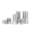 M4 M5 M6 M8 304 Stianless Steel Hex Socket Drive Insert Nuts Threaded For Wood Furniture