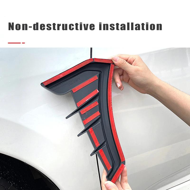 AAGJ1 Car Side Fender Vent Cover Fender Side Wing Air Vent Stickers For Suzuki Swift Kizashi SX4 Ignis Baleno Ertiga S-cross Accessory