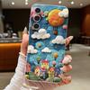 Hülle Für Samsung Galaxy S25Edge S26 S24 S23 S22 Ultra S26 Plus S25 FE Berglandschaftsmuster Lederstruktur TPU Handyhülle