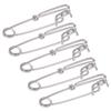 5 Pezzi Clip Durevoli in Acciaio Inossidabile per Linea Lunga 5 Misure Facili da Mettere/Togliere Connettori da Pesca Occhiello Chiuso Pesca in Acqua Salata