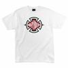 Unabhängige Achsen DIAMOND CUT Skateboard T-Shirt WEISS