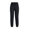 Pjt Rock Hw Calças Terry Cor Sólida Cordão Punho Malha Calças Esportivas Calças Femininas Preto 1380196-001