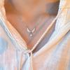 Fashion Women Angel Wings Crystal Zircon Necklace  Women Fashion Jewelry Gift MIT