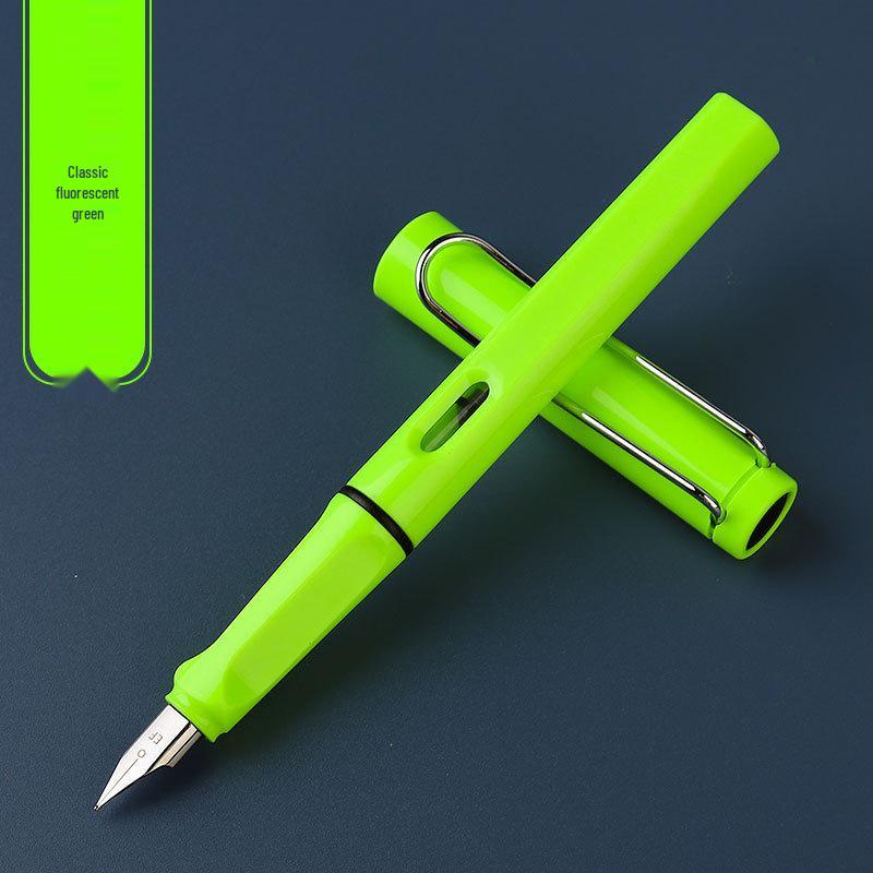 Colorful Ergonomic Fountain Pen for Students - Perfect for Writing Practice and Custom Logo Gifts