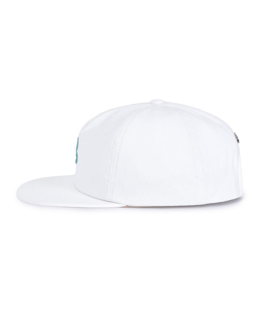 Bajal Leaf Vz Monogram 5-Panel Ball Cap White