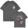Hollow Knight Double Sided Graphic Tshirt Men Women Game Lover T Shirts Unisex Fashion Cartoon Oversized Short Sleeve Tshirt