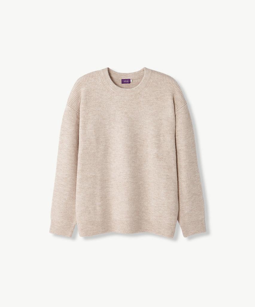 STCO Oversized Hazzi Solid Knit Ivory_Sktuc71Osi