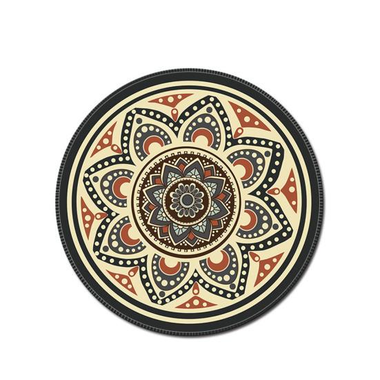 Vintage Bohemian Runde Computer 3D Spiel Teppich Maus Pad Matte Anti Slip Mauspad
