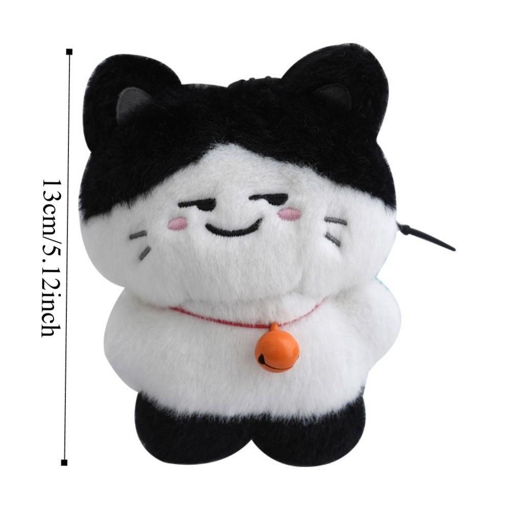 Bell Cat Plush Toy Keychain Animals Cat Plush Pendant Cat Doll Pendant Kids Gifts