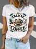 No Talkie Before Coffee Graphic T-shirt