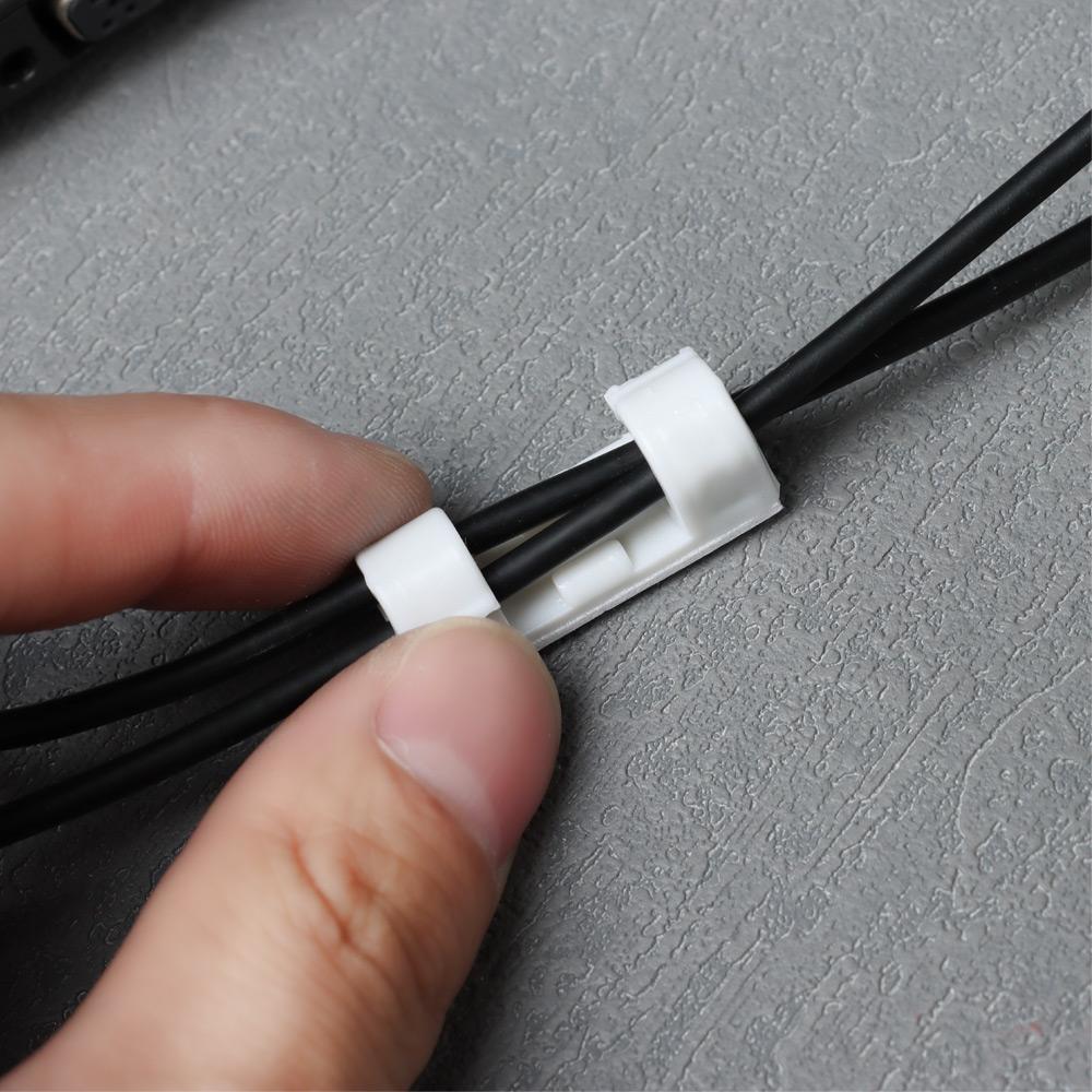 20Pcs New Practical Cable Wire Holders Storage Racks Electrical Line Collator Adhesive