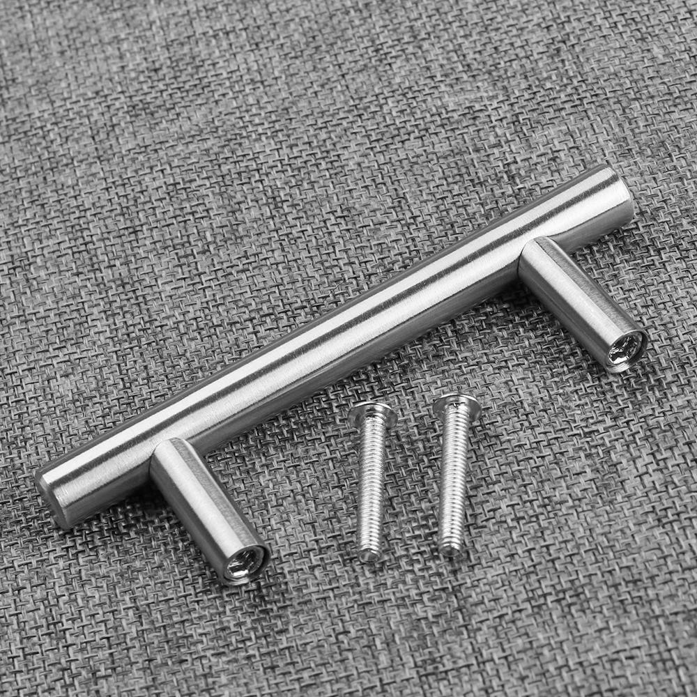 Furniture Component Cabinet Handles Door Knobs T-Bar Handle  Stainless Steel  Knobs Wardrobe Pulls