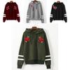 Kapuzenpullover Damen Langarm Sweatshirt Hoodie Sweatjacke Pullover Hoody Kapuze