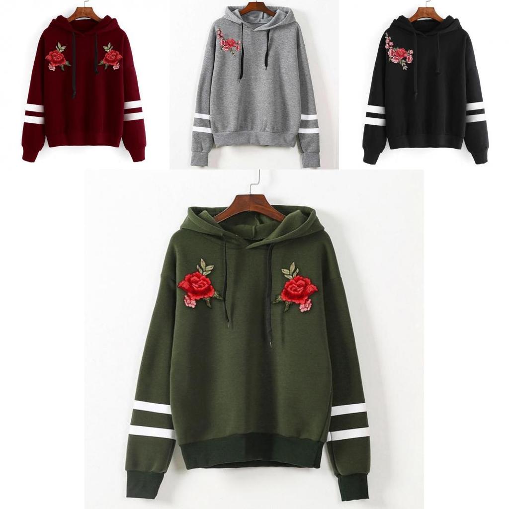 Kapuzenpullover Damen Langarm Sweatshirt Hoodie Sweatjacke Pullover Hoody Kapuze