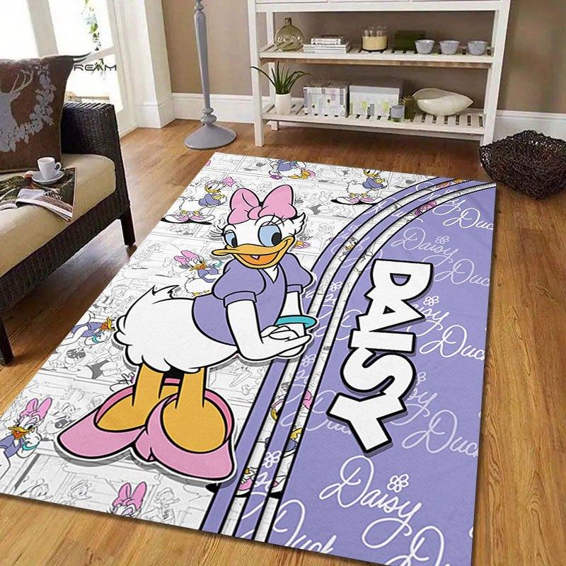 1pc Disney Cartoon Characters Pattern Carpet Area Rug Non-slip Carpet Hand Washable Floor Mat Suitable For Living Room Bedroom Home Decor