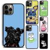 Capa de telefone fofa para cachorro Schnauzer miniatura para iPhone 5 6 7 8 Plus X XR XS SE2020 Apple 11 12 13 mini Pro Max Galaxy S20 S21
