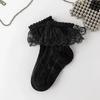 Girl Frilly Socks Lace JK Calf Sock for Kids Sweet Princess Ruffle White Black Color Sock for Children Spring Summer Clothing
