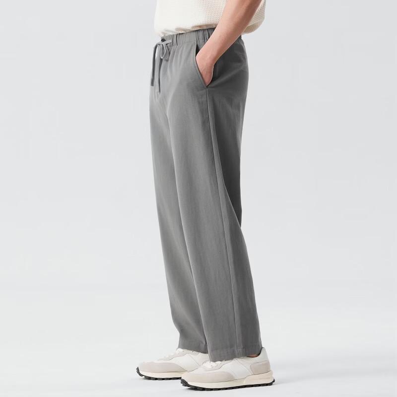 SNOWFLYING Herren-Freizeithose aus Leinenmischgewebe mit geradem Bein