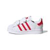 Originals SUPERSTAR Comfortable Breathable Low Top Skateboard Shoes White Red Infant And Toddler FZ0644