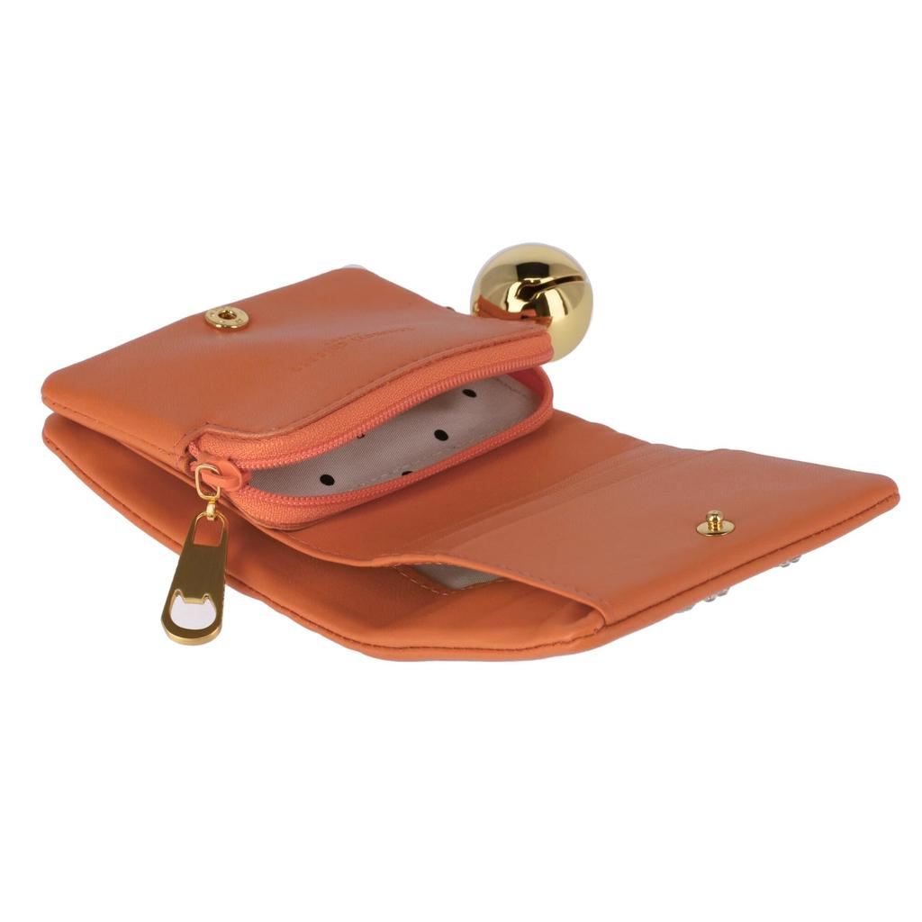 Tsumori Chisato Kiraneko Bifold Wallet with Tail Orange Small Wallet